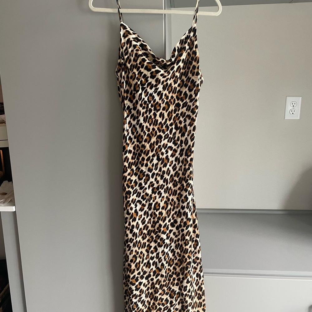 Mango Animal Print Maxi Dress